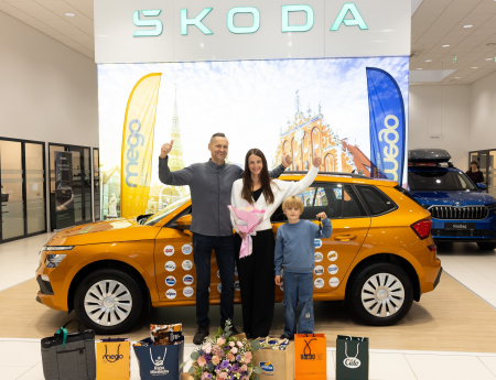 MEGO rudens loterijā jaunās Škoda Kamiq īpašnieks – jēkabpiliete Zane (FOTO)
