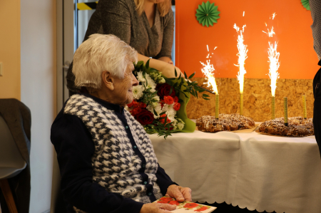 Dunavas pagasta iedzīvotāja Valentīna Rudzīte svin 100 gadu jubileju (FOTO)