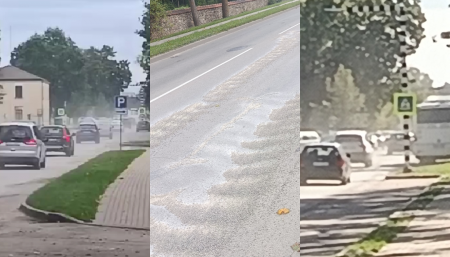 Mums raksta: Kāpēc Jēkabpilī, Rīgas ielā pēc remontdarbiem iela ir vienos putekļos, kā lauku ceļš? (FOTO, VIDEO)