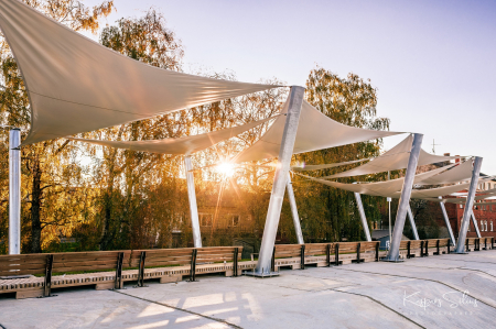 Pabeigta Jēkabpils aizsargdambja pārbūve. Svinīgā atklāšana - Lāčplēša dienā (FOTO)