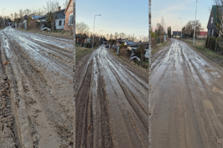 Mums raksta: Lakstīgalu iela Jēkabpilī jau vairākus gadus aizmirsta, nesakārtota, pēc lietus neizbrienama, neizbraucama (FOTO)(PAPILDINĀTS)