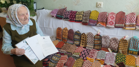 Preiļos 100.dzimšanas dienu svin  - Tekla Beča (FOTO)