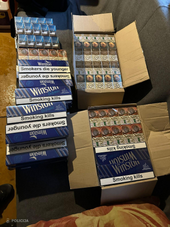 Likumsargi Ludzas un Preiļu novados atsavina nelegālās cigaretes un alkoholu (FOTO)