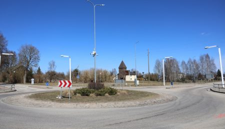 Viesītē, rotācijas apļa būvdarbu laikā, noteikti satiksmes ierobežojumi (SHĒMAS)