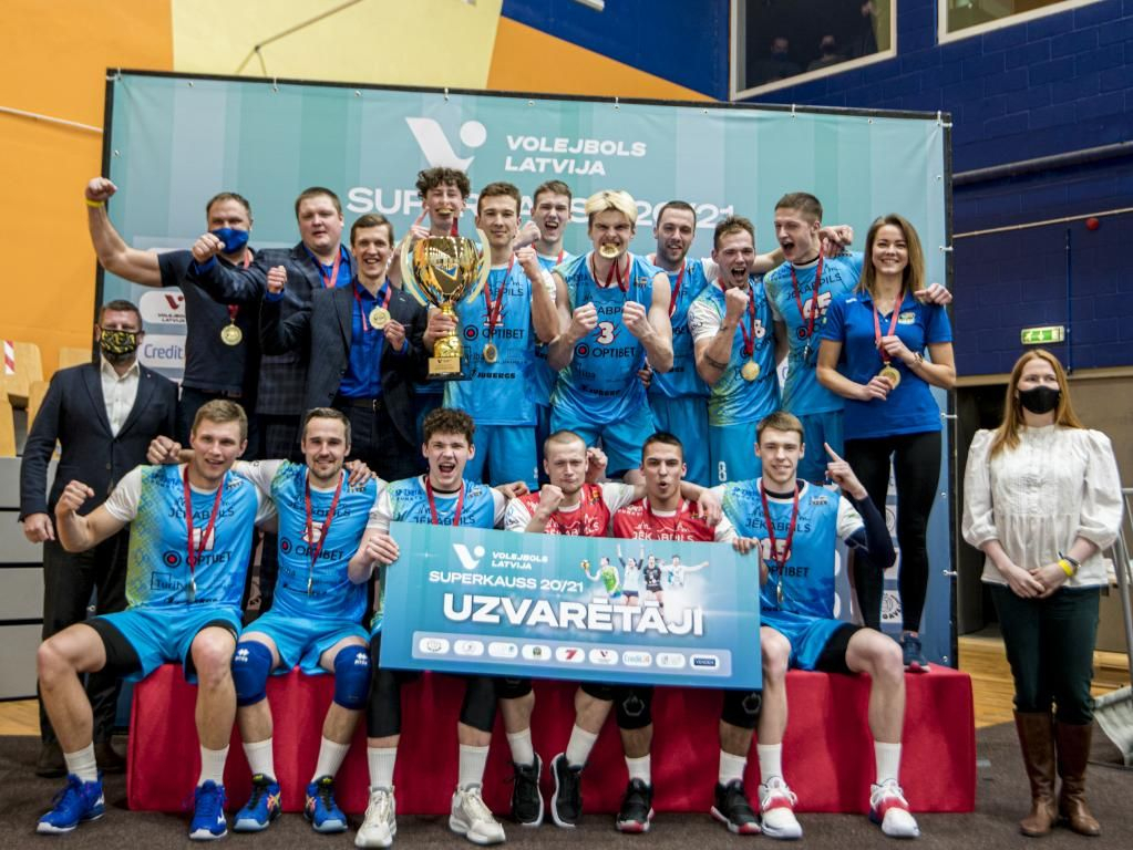 Jēkabpils dome par uzvaru Superkausā piešķir 5000 eiro volejbola klubam “Jēkabpils Lūši”