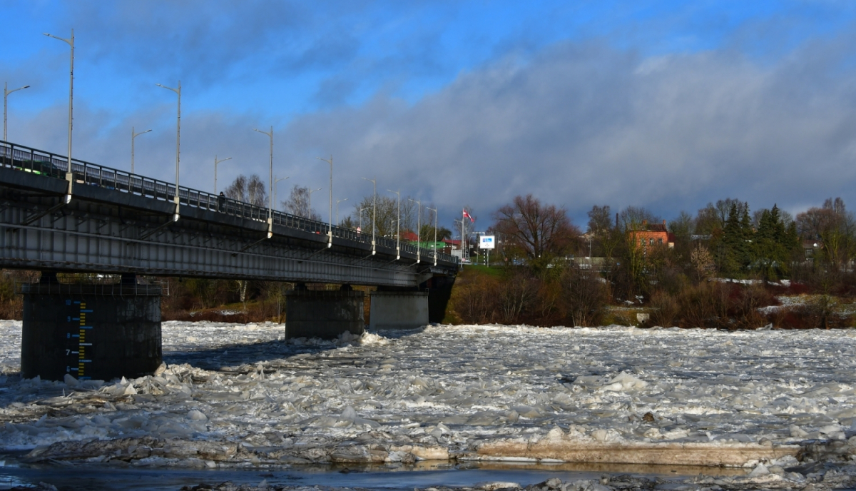 Aktuālā informācija par ūdens līmeni Daugavā pie Jēkabpils 07.01.2022