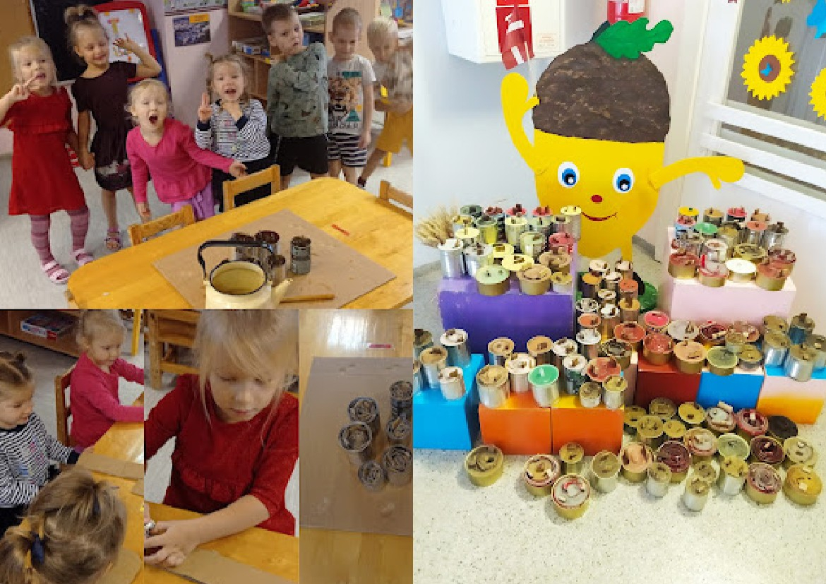 Jēkabpils bērnudārza “Auseklītis” bērni un audzinātājas izgatavojuši 104 ierakumu sveces Ukrainas atbalstam