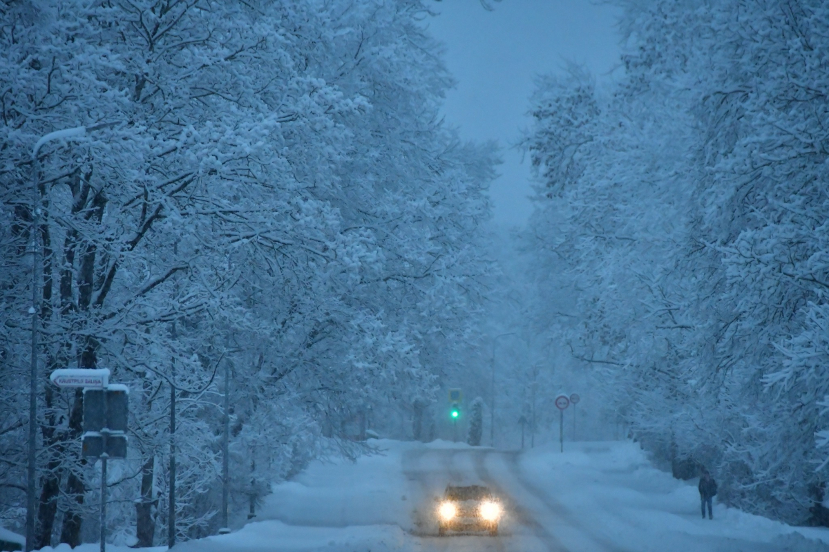 Sestdien daudzviet Latvijā gaidāma sniega vētra