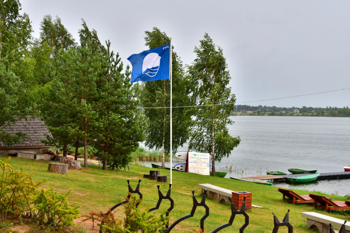 Jēkabpils Radžu ūdenskrātuves peldvieta jau 15.sezonu izvirzīta Zilā karoga saņemšanai