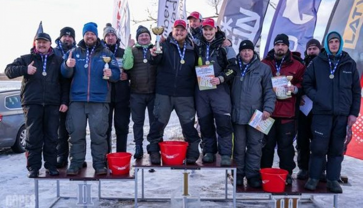 Preiļu novada komanda “Tava Cope” izcīna trešo vietu Latvijas čempionāta zemledus makšķerēšanā 2. posmā