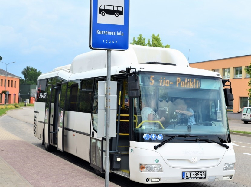 No jūnija Jēkabpils pilsētas autobusi kursēs pēc vasaras grafika