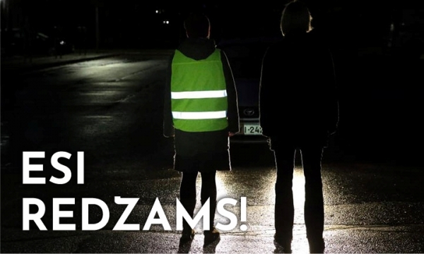 Jēkabpils novada pašvaldības policija atgādina - esi redzams! (VIDEO)