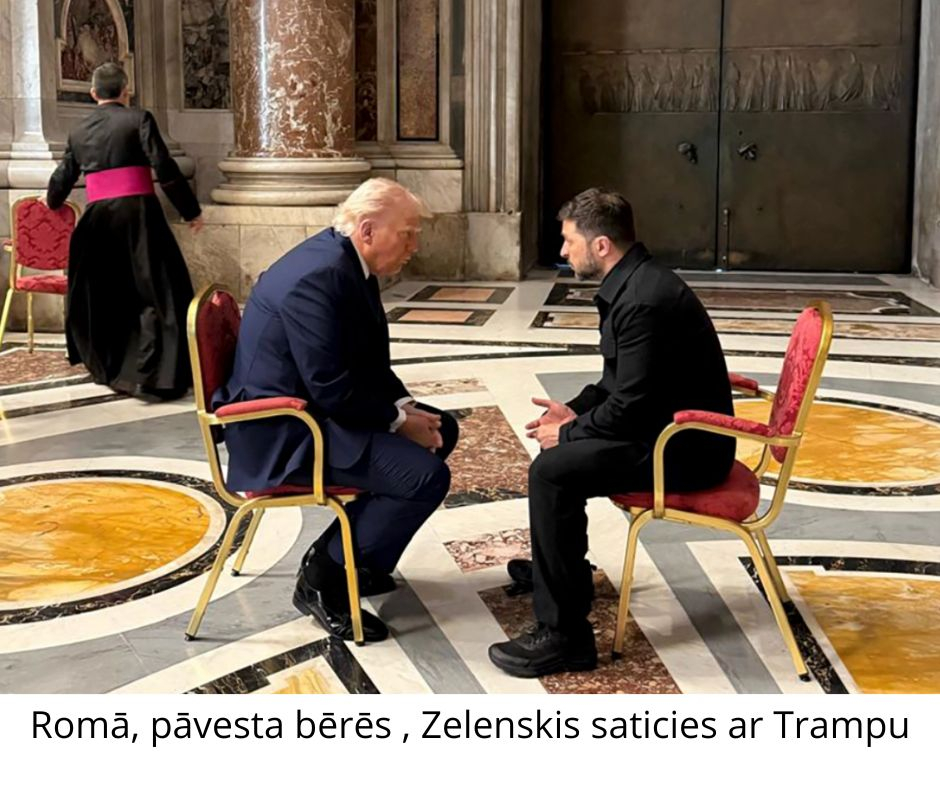 Zelenskis Romā ticies ar Trampu