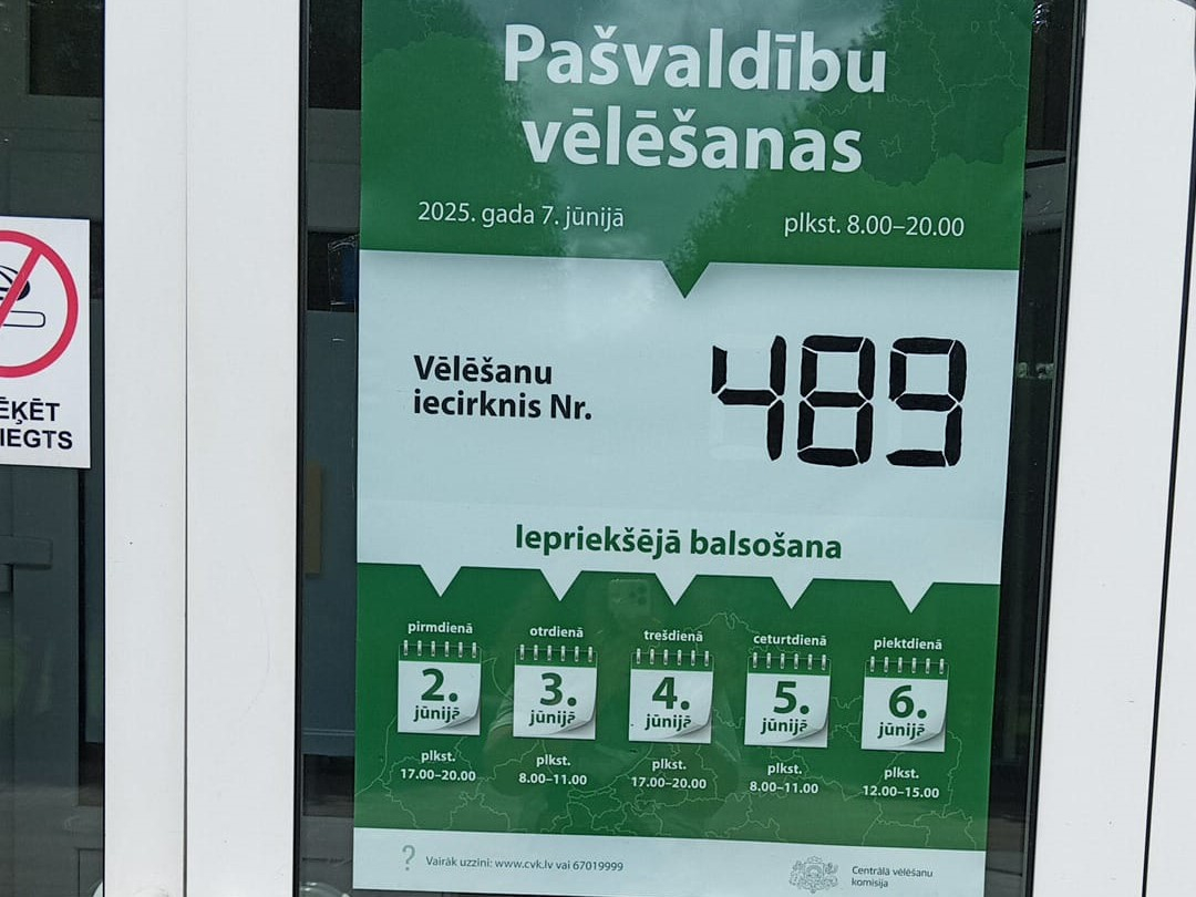 Divās iepriekšējās balsošanas dienās pašvaldību vēlēšanās Jēkabpils novadā nobalsojuši 3,08 procenti vēlētāju