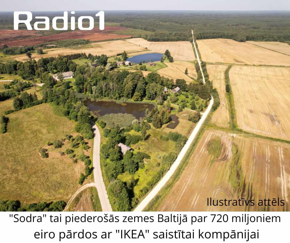 "Sodra" par 720 miljoniem eiro pārdos tai piederošās zemes Baltijā 153 000 hektāru platībā ar "IKEA" saistītai kompānijai