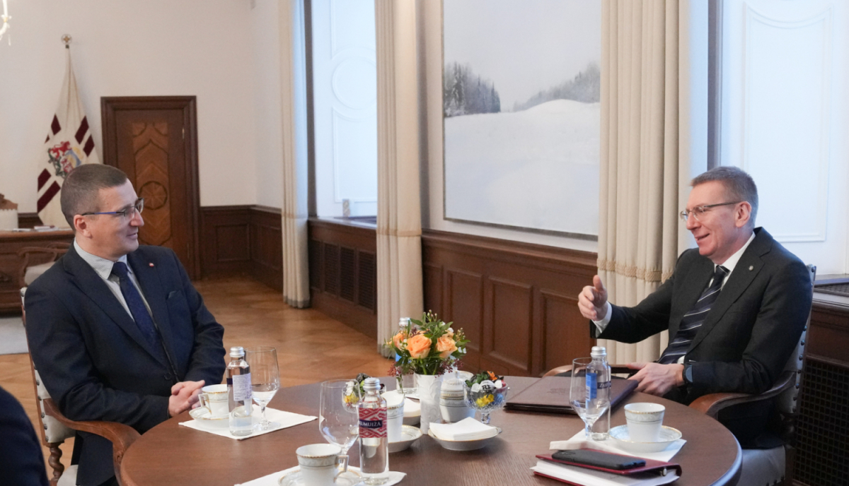 Valsts prezidents ar Jēkabpils novada domes priekšsēdētāju šodien pārrunāja gatavību iespējamajiem plūdiem Daugavā