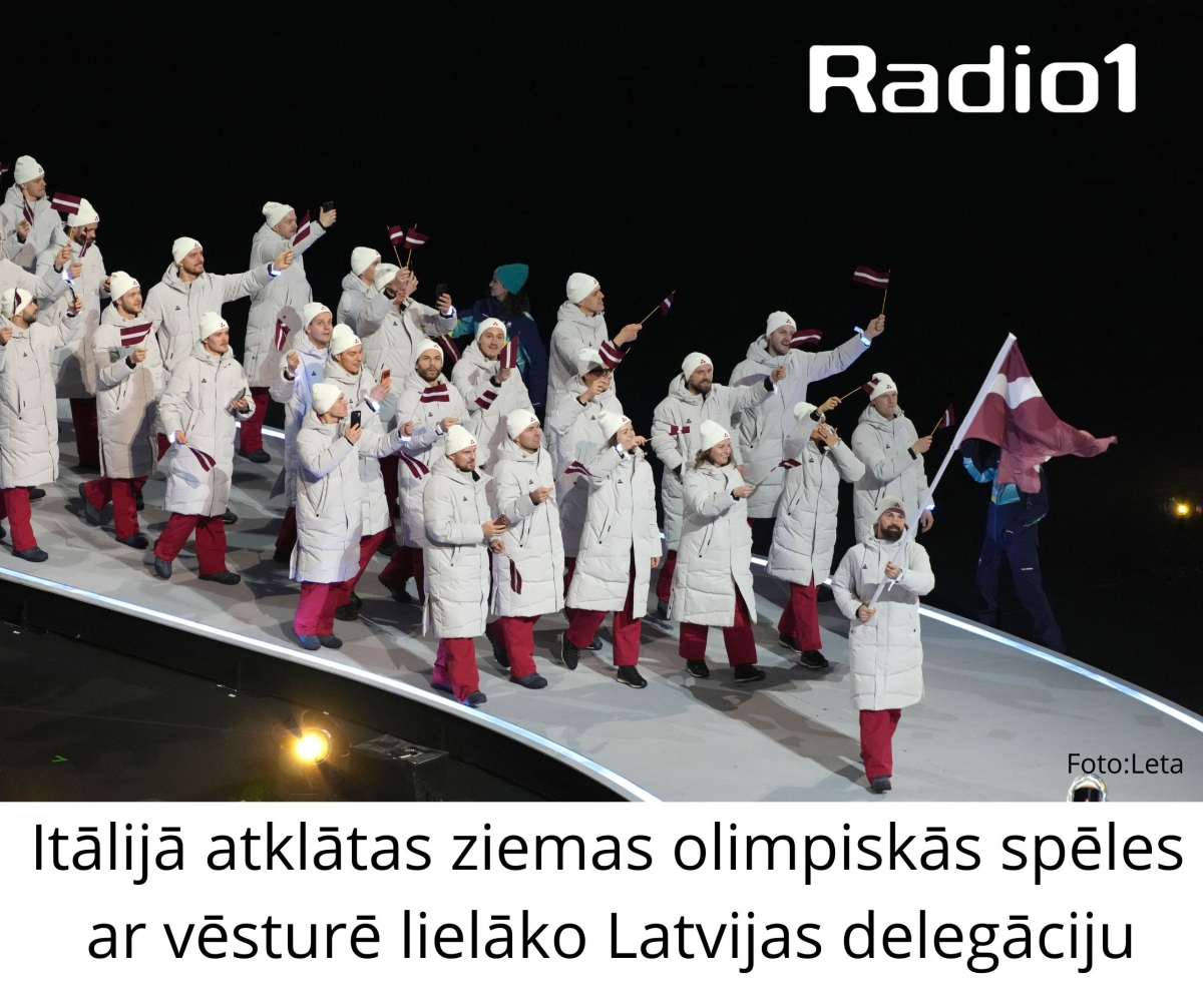 Itālijā atklātas ziemas olimpiskās spēles ar vēsturē lielāko Latvijas delegāciju