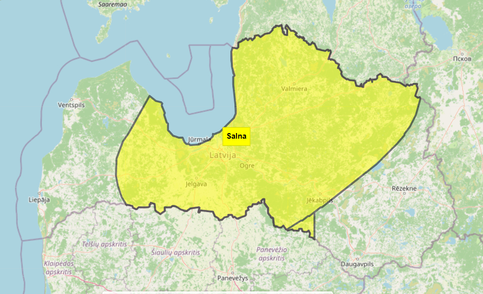 Šonakt Latvijas centrālajos rajonos, arī Jēkabpils apkārtnē, gaidāma salna