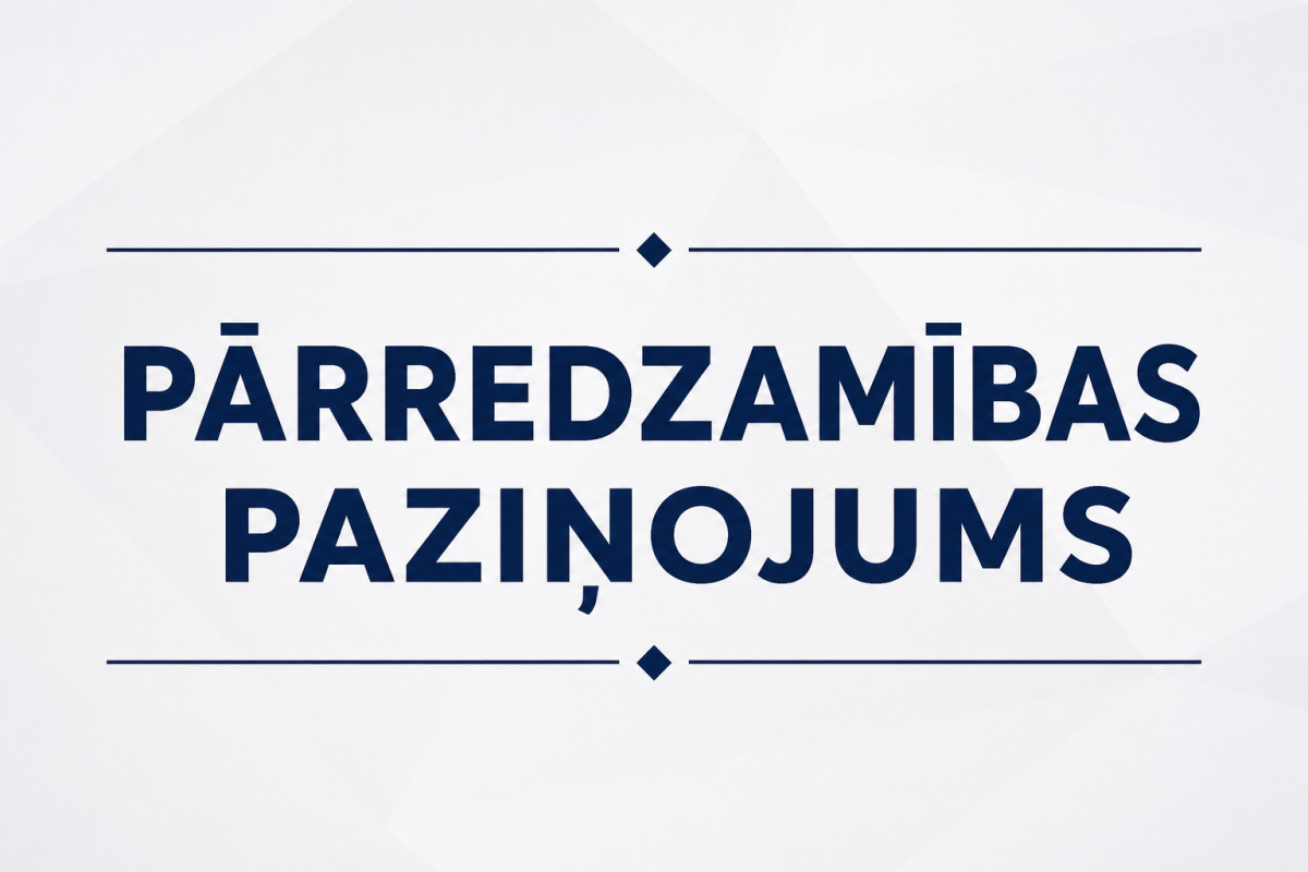 PĀRREDZAMĪBAS PAZIŅOJUMS Nr.11