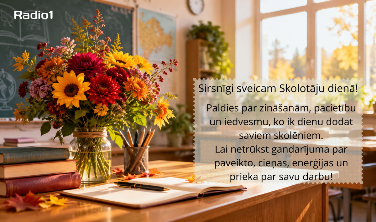 Latvijā šodien atzīmē skolotāju dienu