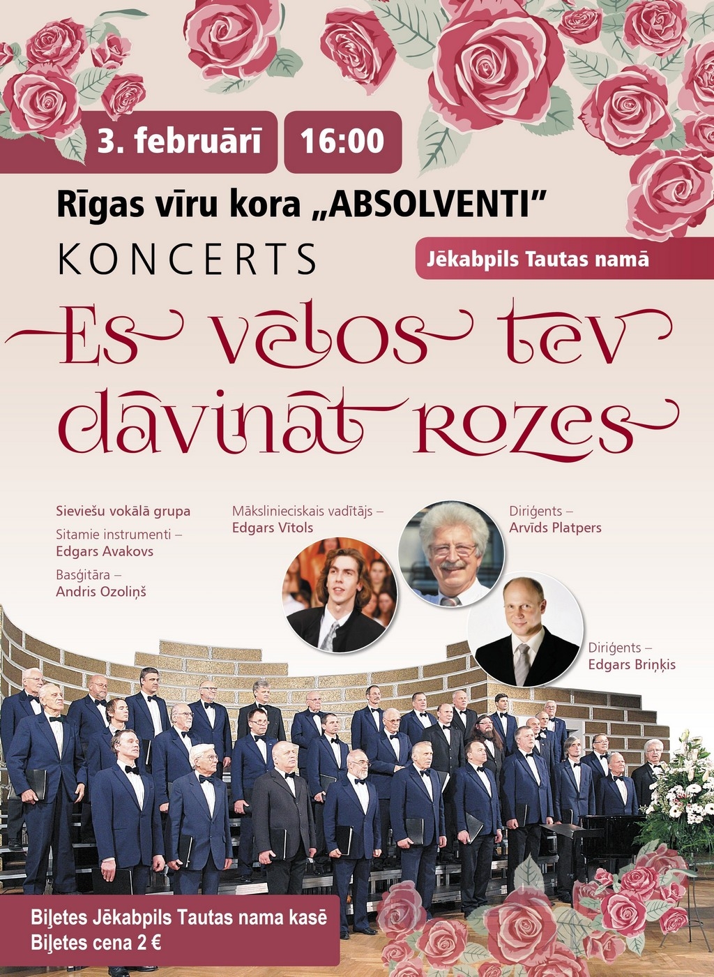 Koncerts “Es vēlos tev dāvināt rozes”