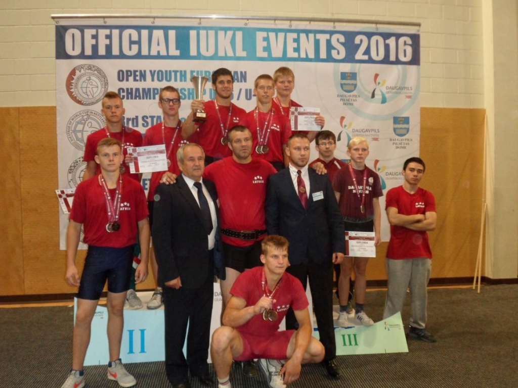 Латвийские спортсмены на Открытом Чемпионате Европы U-16  U-18  по гиревому спорту