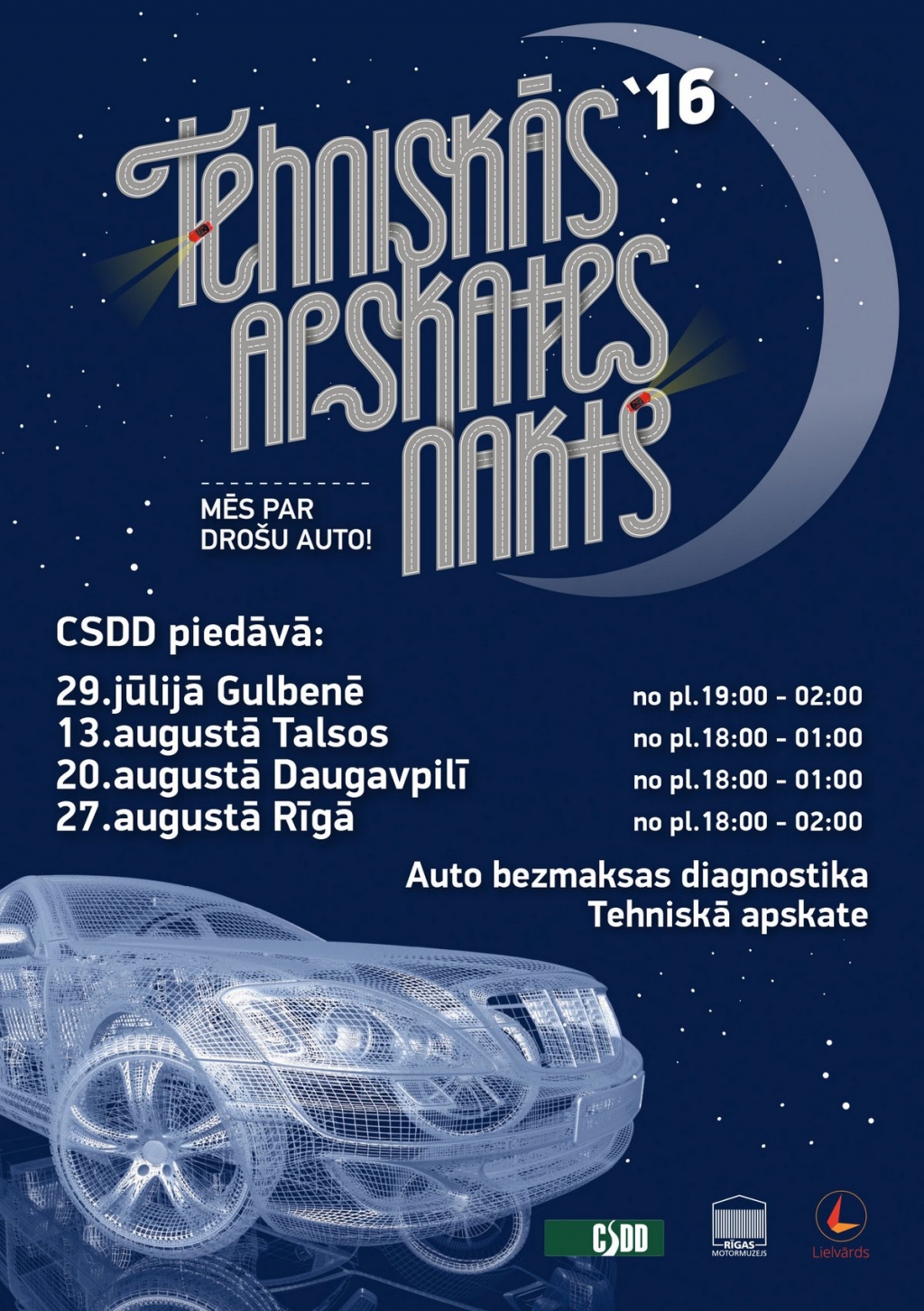 CSDD projektam “Tehniskās apskates naktis” – pieci gadi