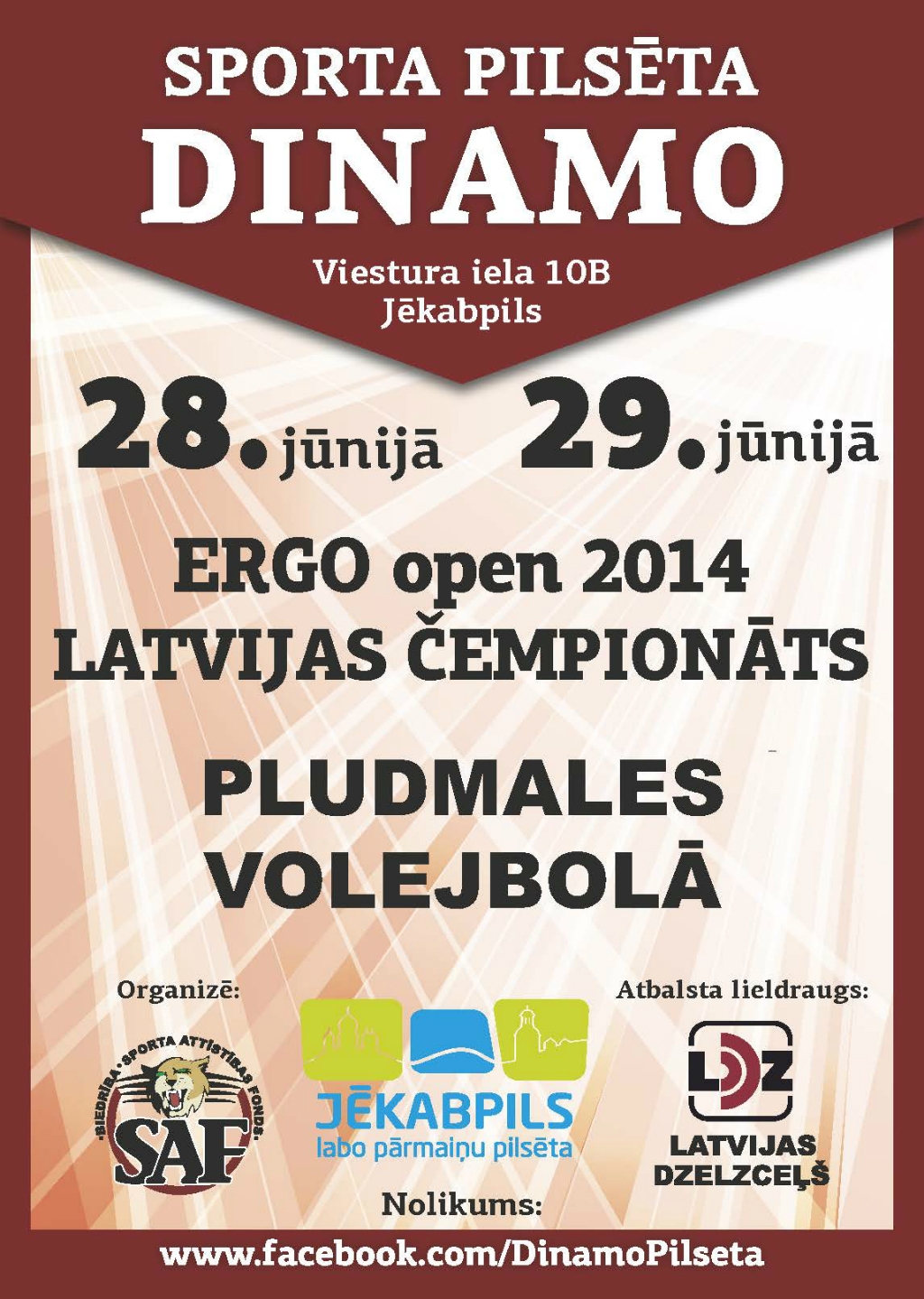 Notiks Latvijas pludmales volejbola "ERGO Open" otrais posms vīriešu duetiem