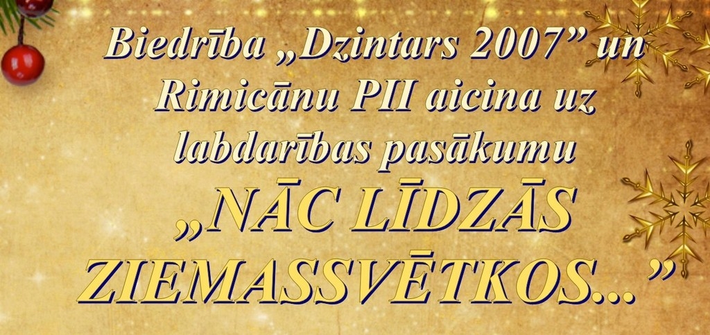 Nāc līdzās Ziemassvētkos...