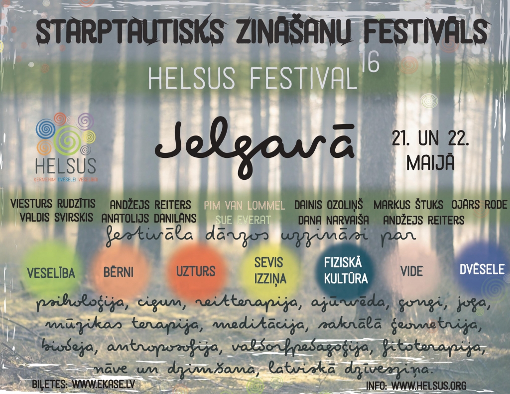 Tuvojas lielākais zināšanu festivāls Baltijā - HELSUS 2016!