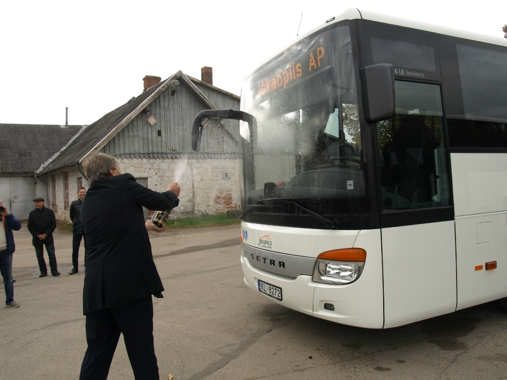 SIA "Jēkabpils autobusu parks" iegādājies divus jaunus autobusus (FOTO)