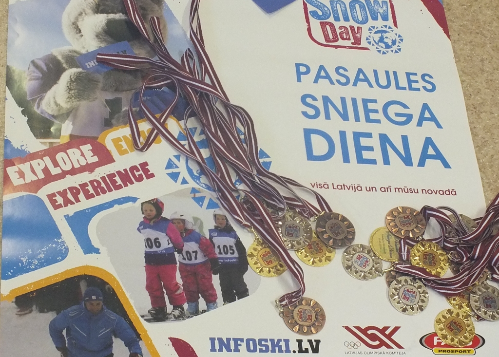 Pasaules Sniega dienā sniegu atradām!