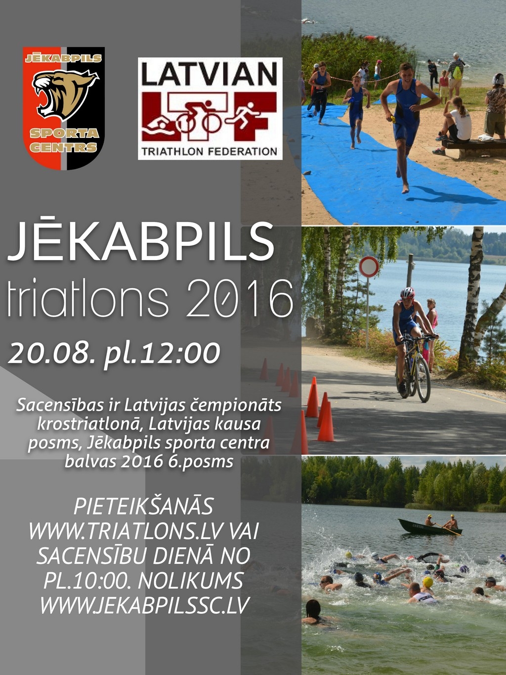 Notiks Jēkabpils triatlons 2016