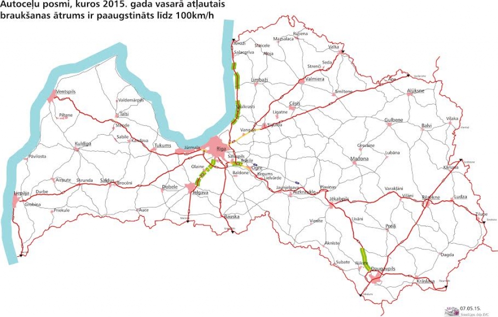 Drošības apsvērumu dēļ, nepalielinās maksimāli pieļaujamo ātrumu līdz 100 kmh