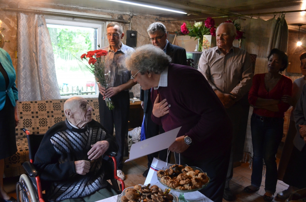 Vārkavas novada iedzīvotājs Boļeslavs Siksnāns nosvinēja simto dzimšanas dienu (FOTO)
