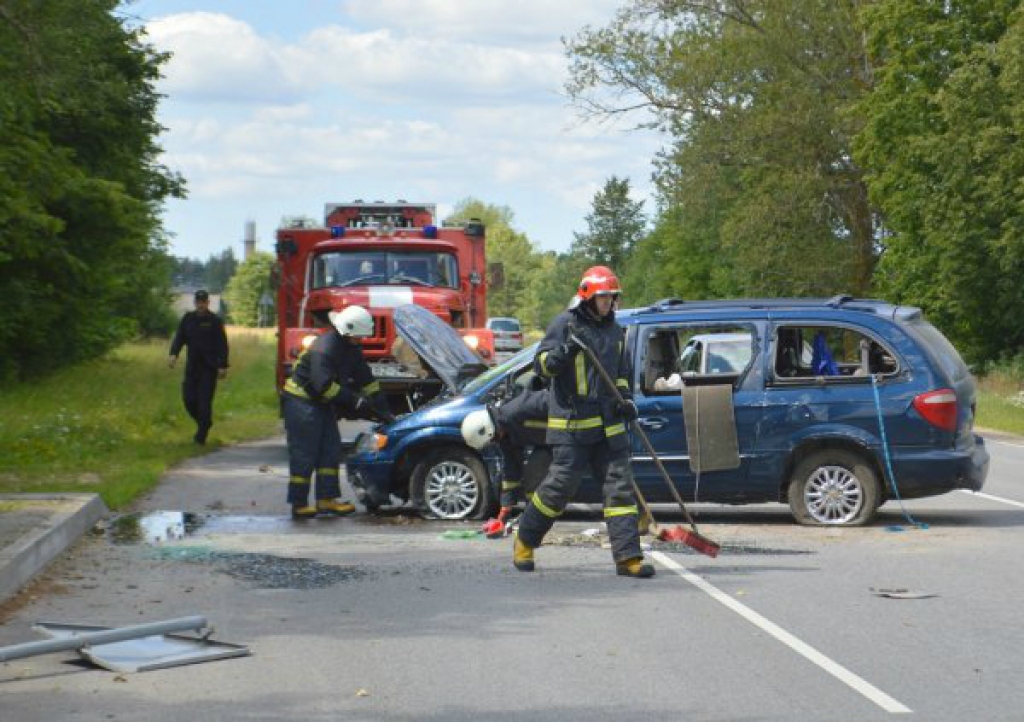 Pie Ciemupes notikusi avārija (FOTO)