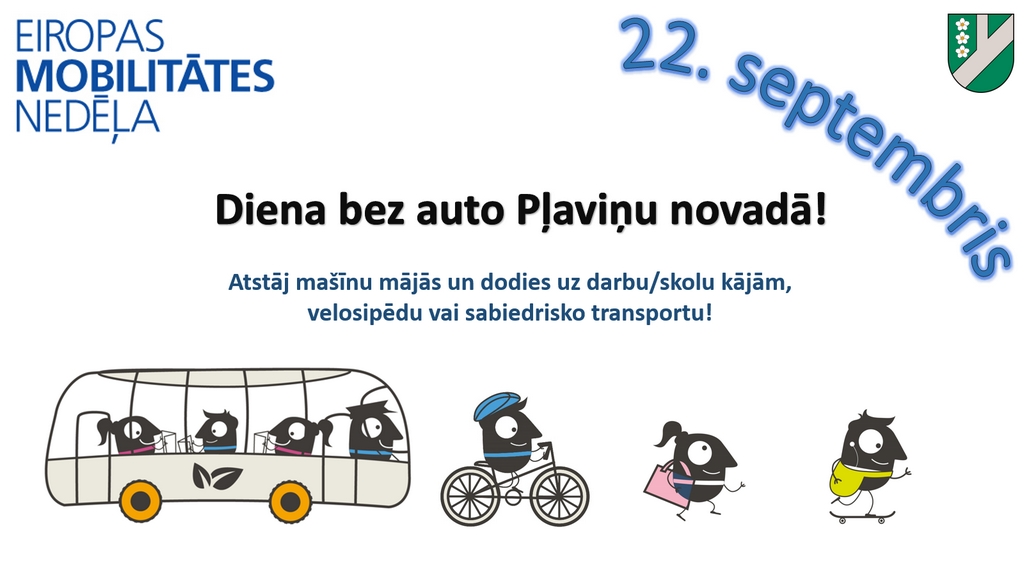 Pļaviņu novadā ar Mobilitātes nedēļas aktivitātēm popularizēs veselīgu dzīvesveidu un videi draudzīgu pārvietošanos