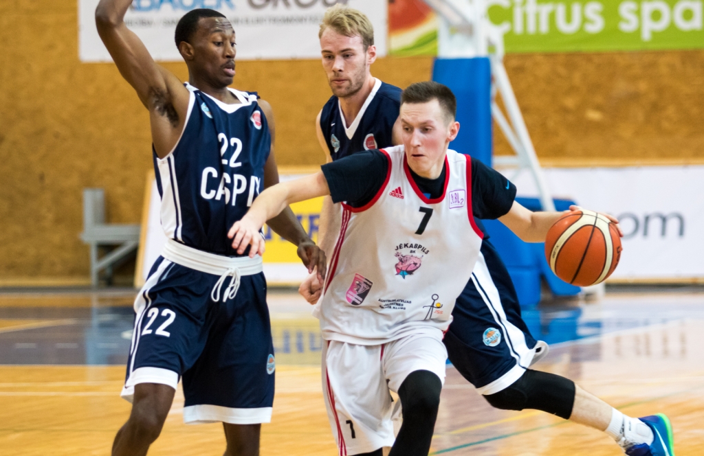 Foto: "Jēkabpils-2" basketbolisti tiekas ar Kazahstānas "Caspiy Aktau"