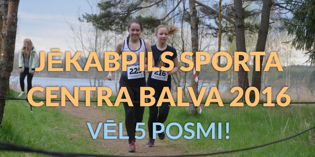 “Jēkabpils sporta centra balvā 2016” – vēl 5 posmi