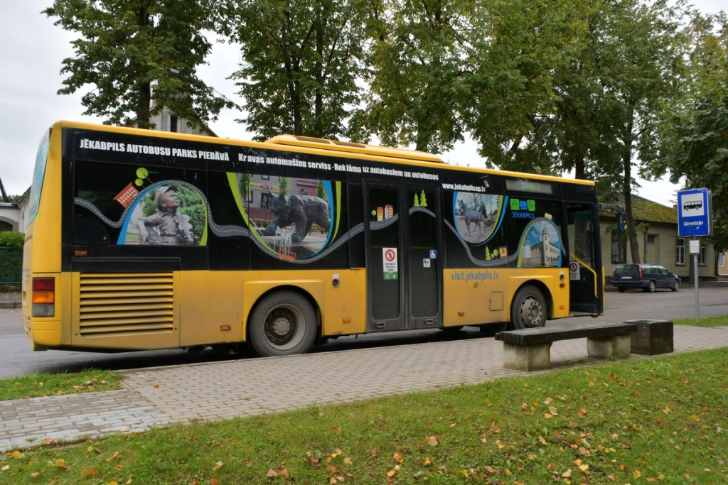 Autobusu grezno Jēkabpils tūrisma objektu attēli