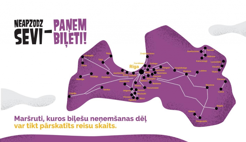 Latvijā uzsākta sociālā kampaņa “Paņem biļeti!”