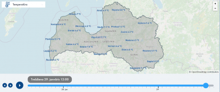 Ziema turpina pārsteigt. Laboti jauni siltuma rekordi