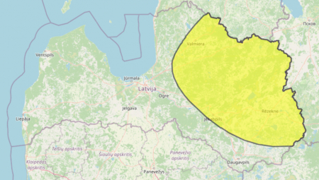 Dzeltenais sniega brīdinājums – Latvijas austrumos putinās