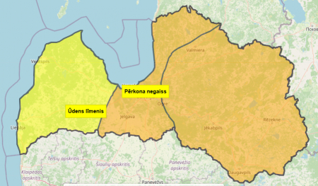 Izsludināts oranžais brīdinājums! Gaidāms spēcīgs negaiss. "Sadales tīkls" pastiprināti seko līdzi situācijai elektrotīklā 