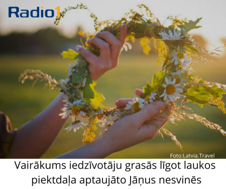 Vairākums iedzīvotāju grasās līgot laukos, piektdaļa aptaujāto Jāņus nesvinēs