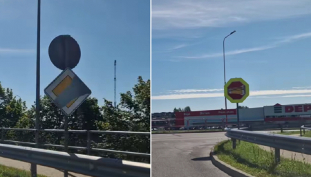 Mums raksta: Jēkabpilī uzdarbojas vandaļi, kas bojā ceļazīmes
