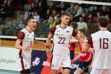 Latvijas vīriešu U-22 volejbola izlase ar trim Jēkabpiliešiem sastāvā uzsāk EČ kvalifikācijas turnīru Daugavpilī 