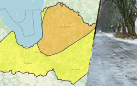 Jēkabpils apkārtnē atkalas dēļ izsludināts dzeltenais brīdinājums