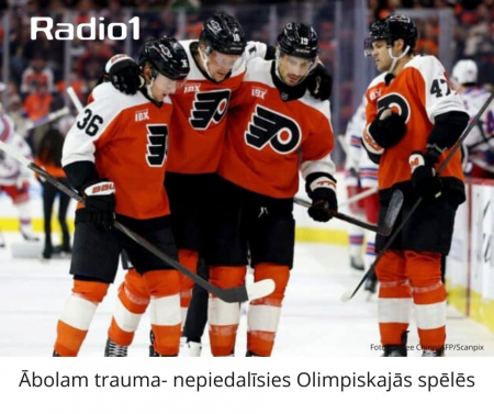 Latvijas uzbrucējs Rodrigo Ābols guvis traumu, nepiedalīsies olimpiskajās spēlēs