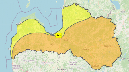 Svētdien vakarā un naktī uz pirmdienu gaidāms stiprs sals. Izsludināts oranžais un dzeltenais brīdinājums